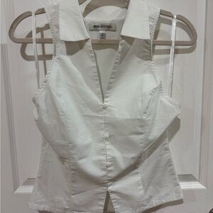 Urban Outfitters Cream Button-Up Blouse